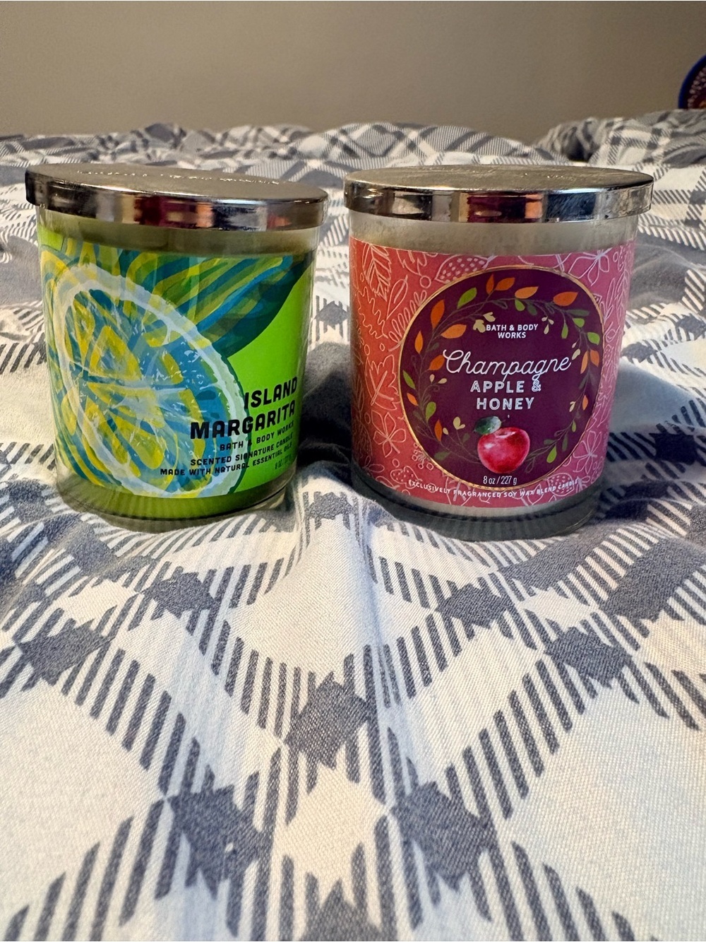 Bath & Body Works Island Margarita & Champagne Apple Honey single wick bbw
